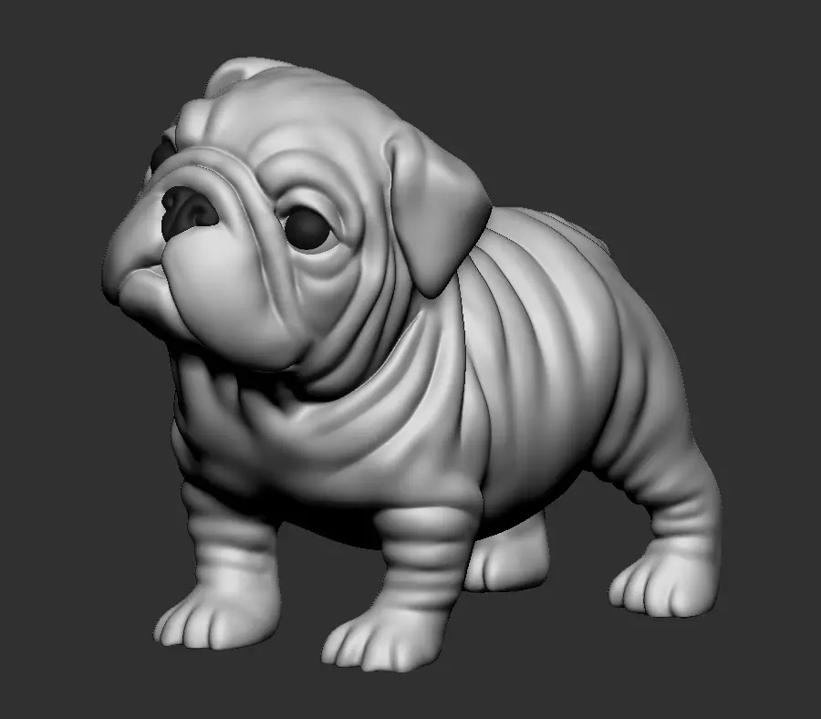 Question Bulldog 3D print model_0