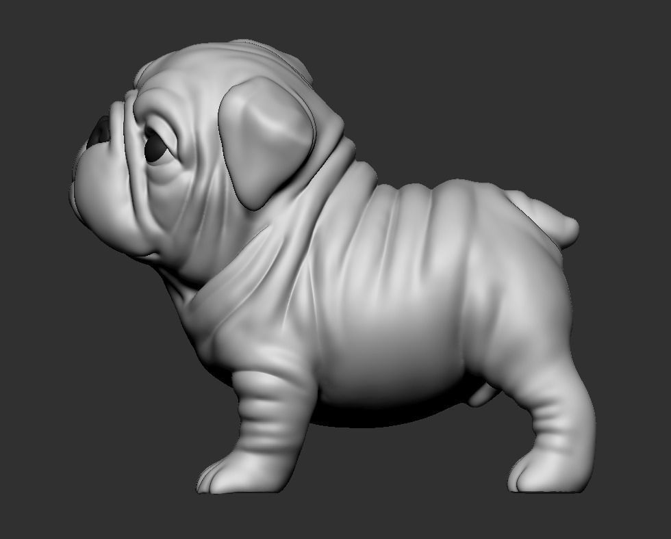 Question Bulldog 3D print model_2