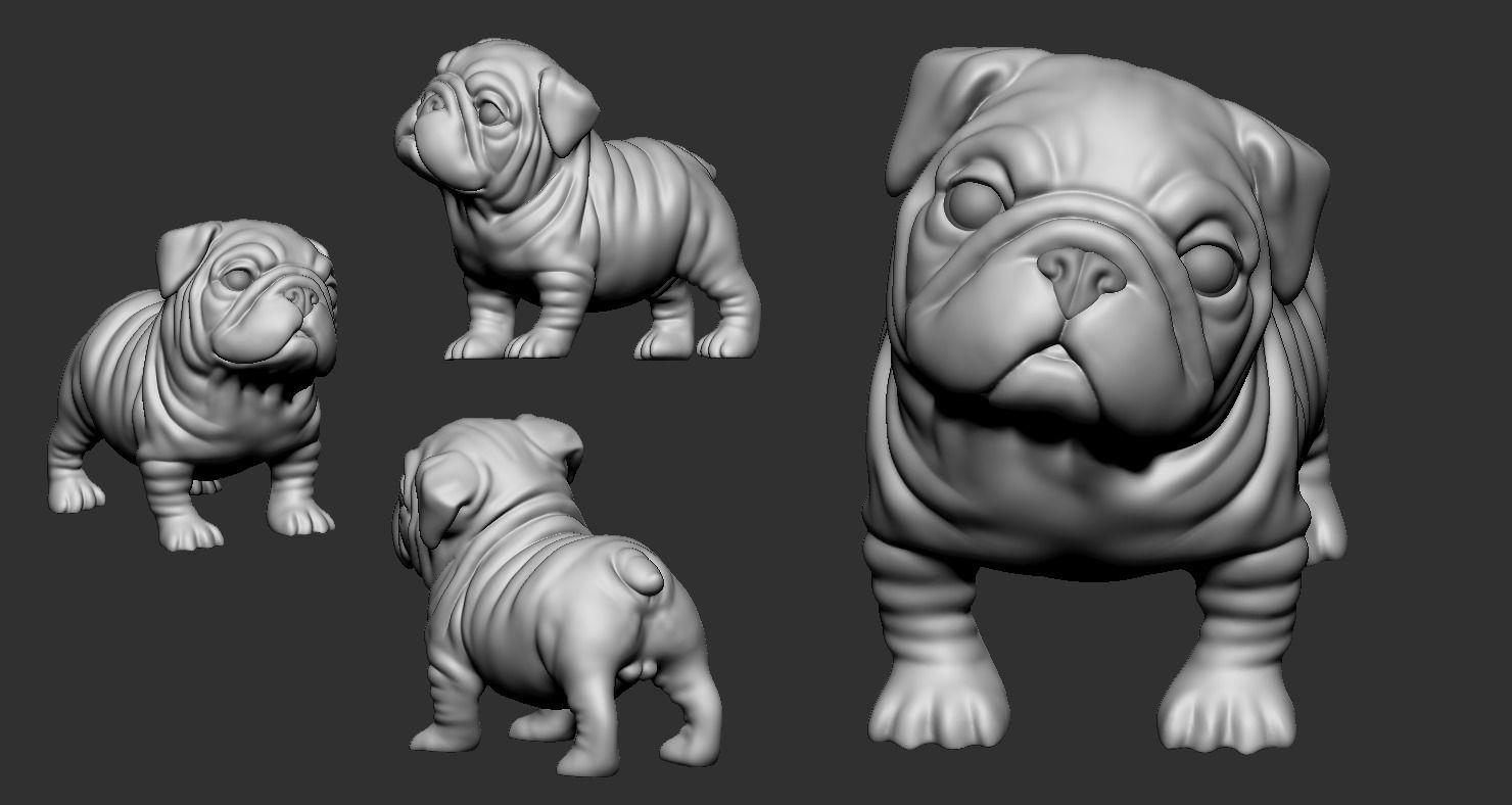 Question Bulldog 3D print model_9