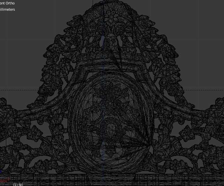 Classic Carved Bed 3D model 08 3D model_5