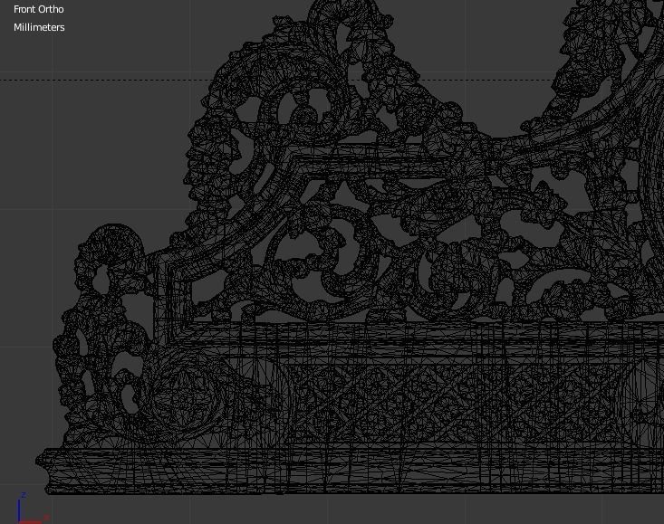 Classic Carved Bed 3D model 08 3D model_6