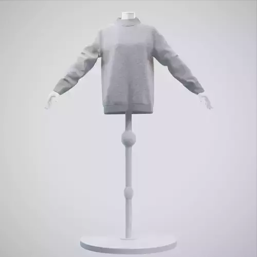 Turtleneck knit sweater - Female mannequin and cardigan