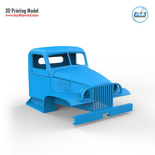 GMC CCKW 352 Cabin 3D print model