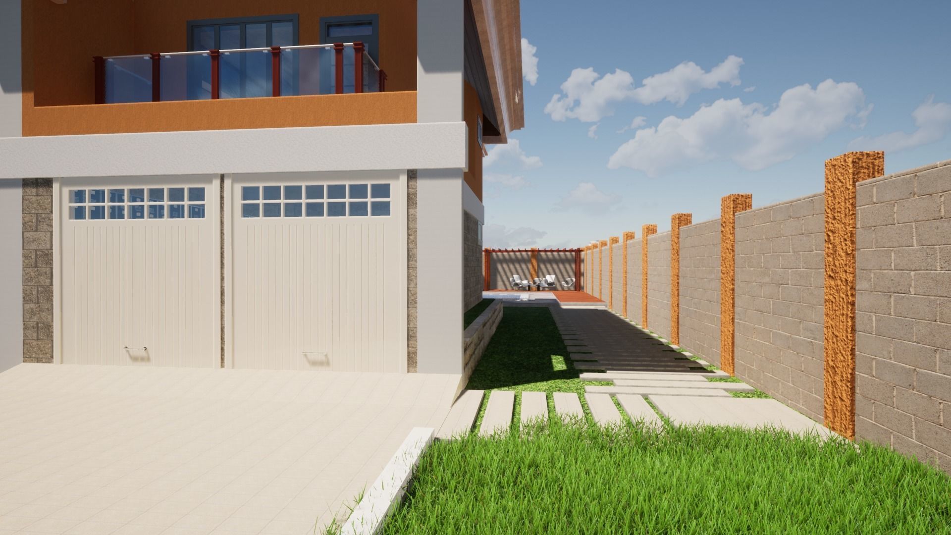 5 Bedroomed Villa Exterior and Interior 3D model_12