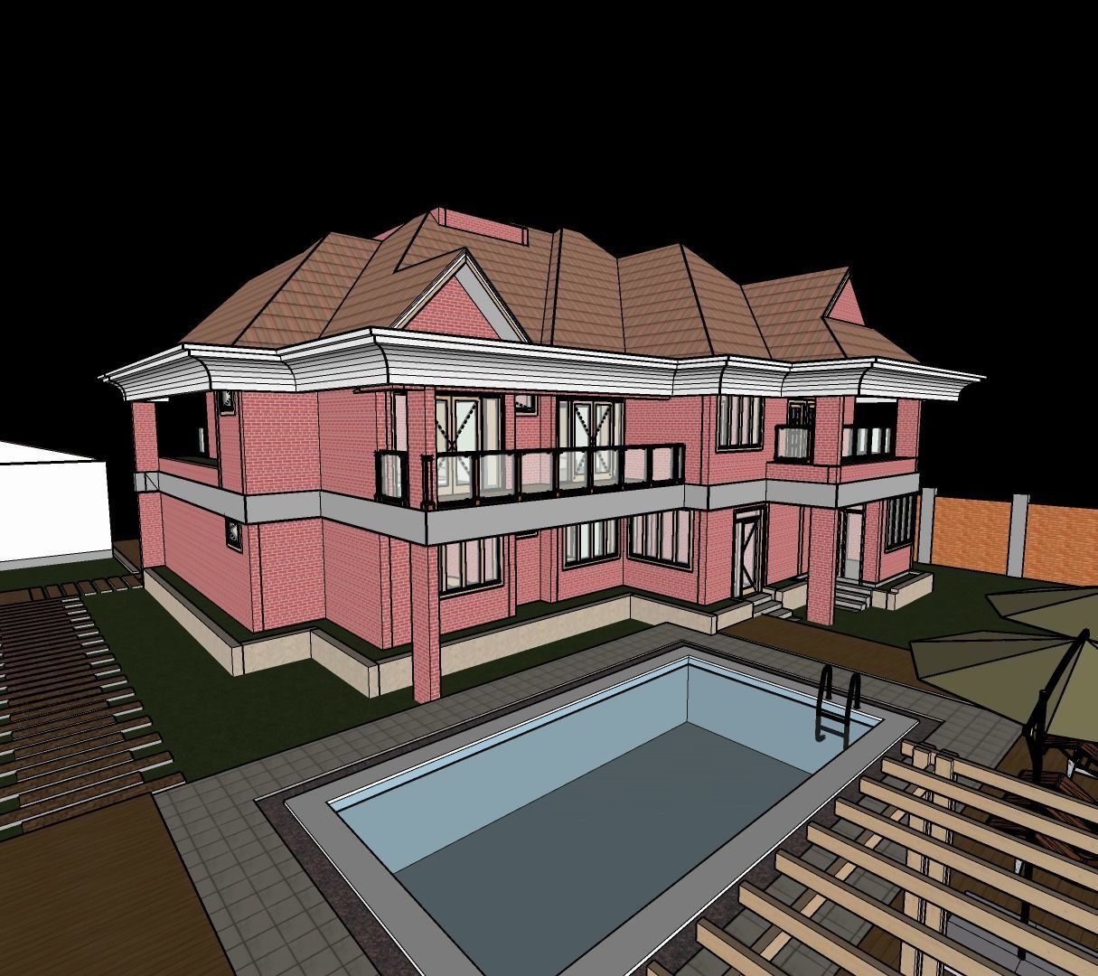 5 Bedroomed Villa Exterior and Interior 3D model_18