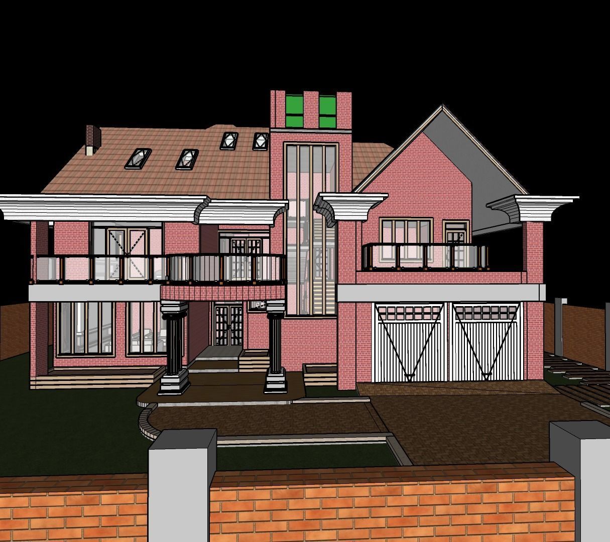 5 Bedroomed Villa Exterior and Interior 3D model_17