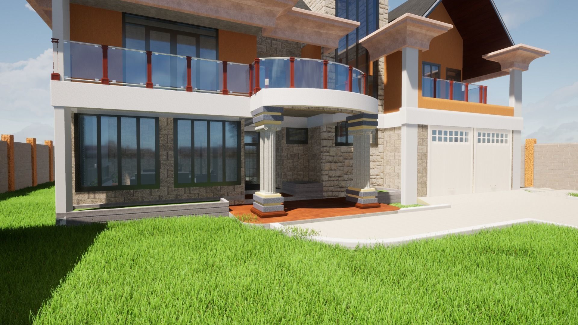 5 Bedroomed Villa Exterior and Interior 3D model_13