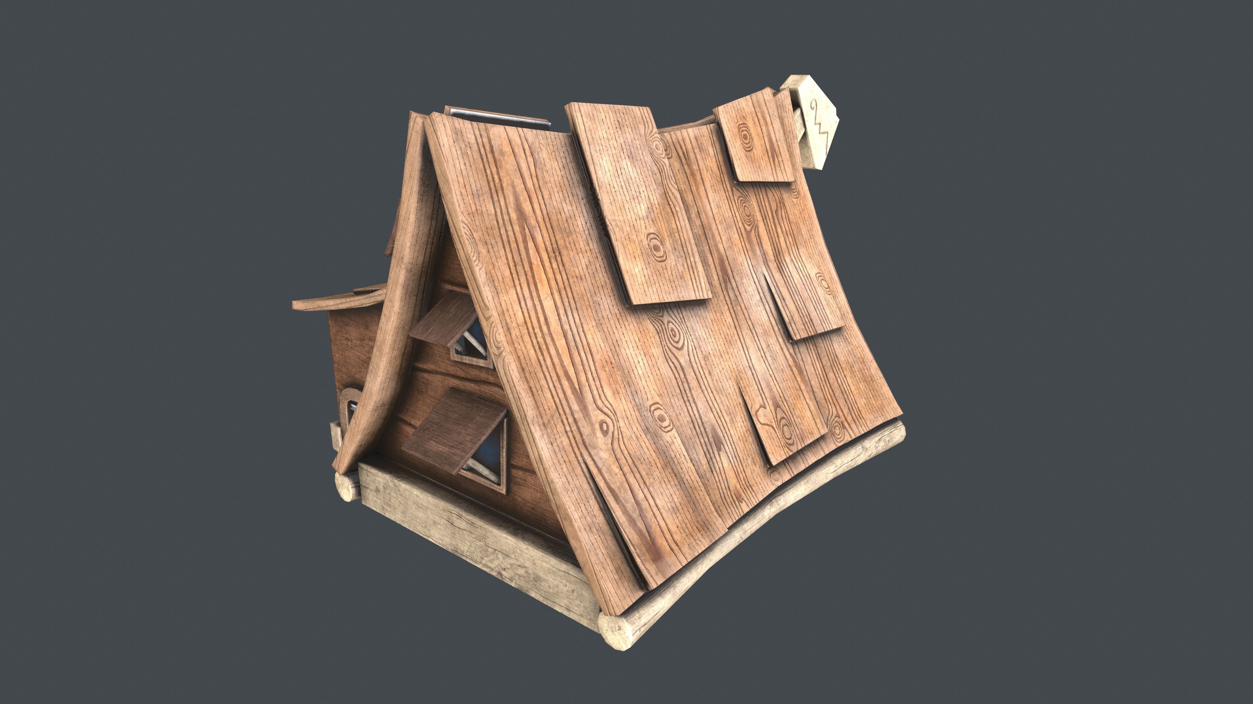 Viking House 3D model_2