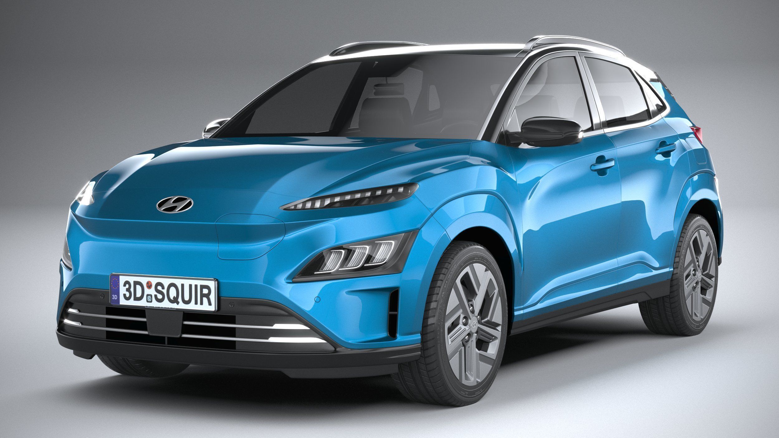 Hyundai Kona Electric 2021 3D model_2