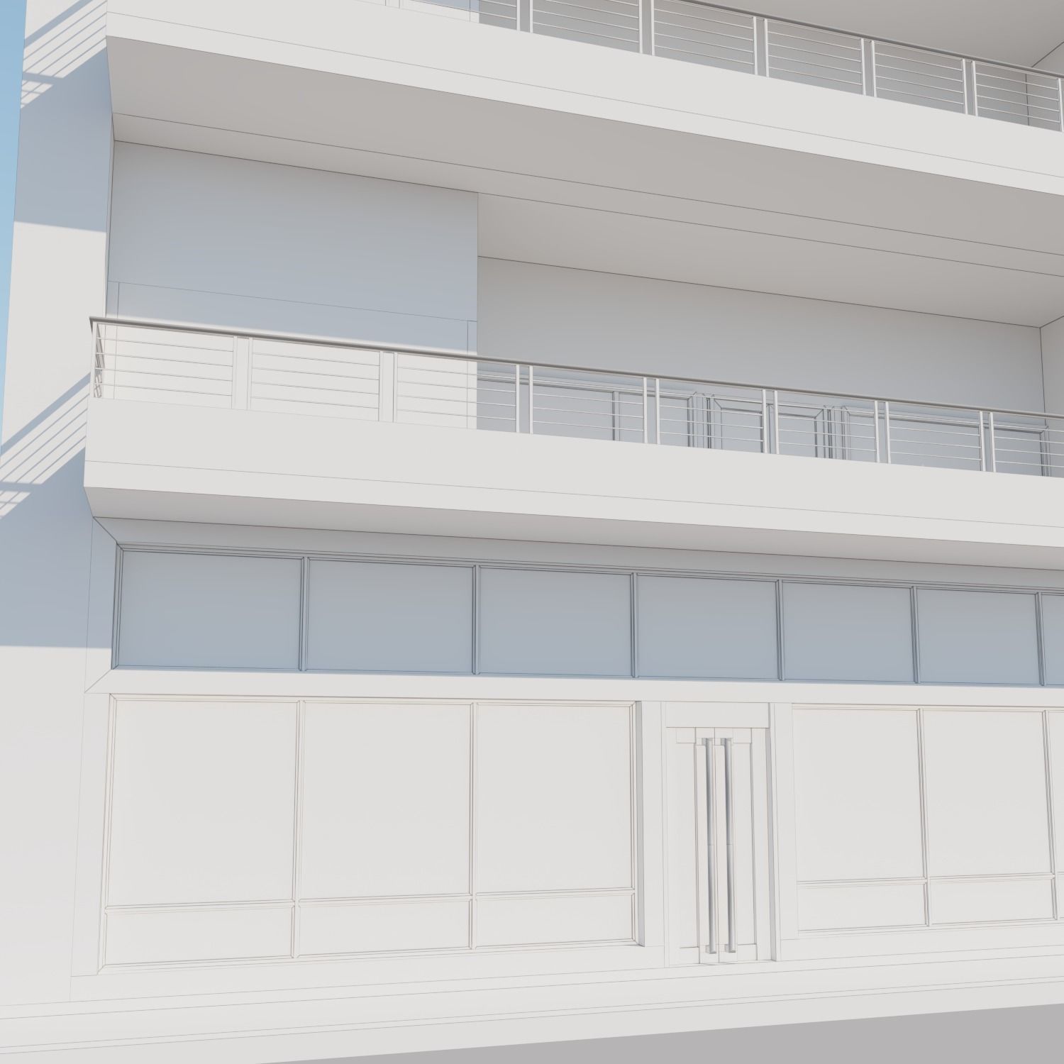 Apartment building with patio Threedee Way 336 3D model_5
