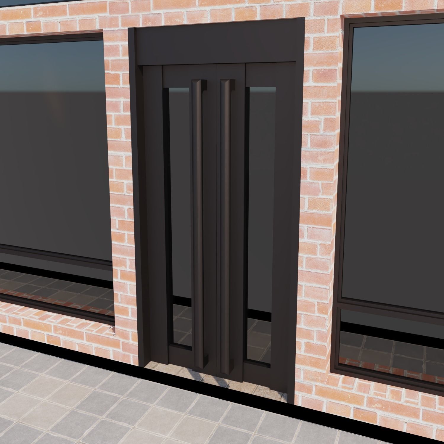 Apartment building with patio Threedee Way 336 3D model_4