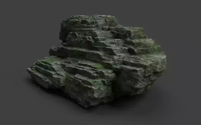 Rock 8-9 Low-poly 3D model