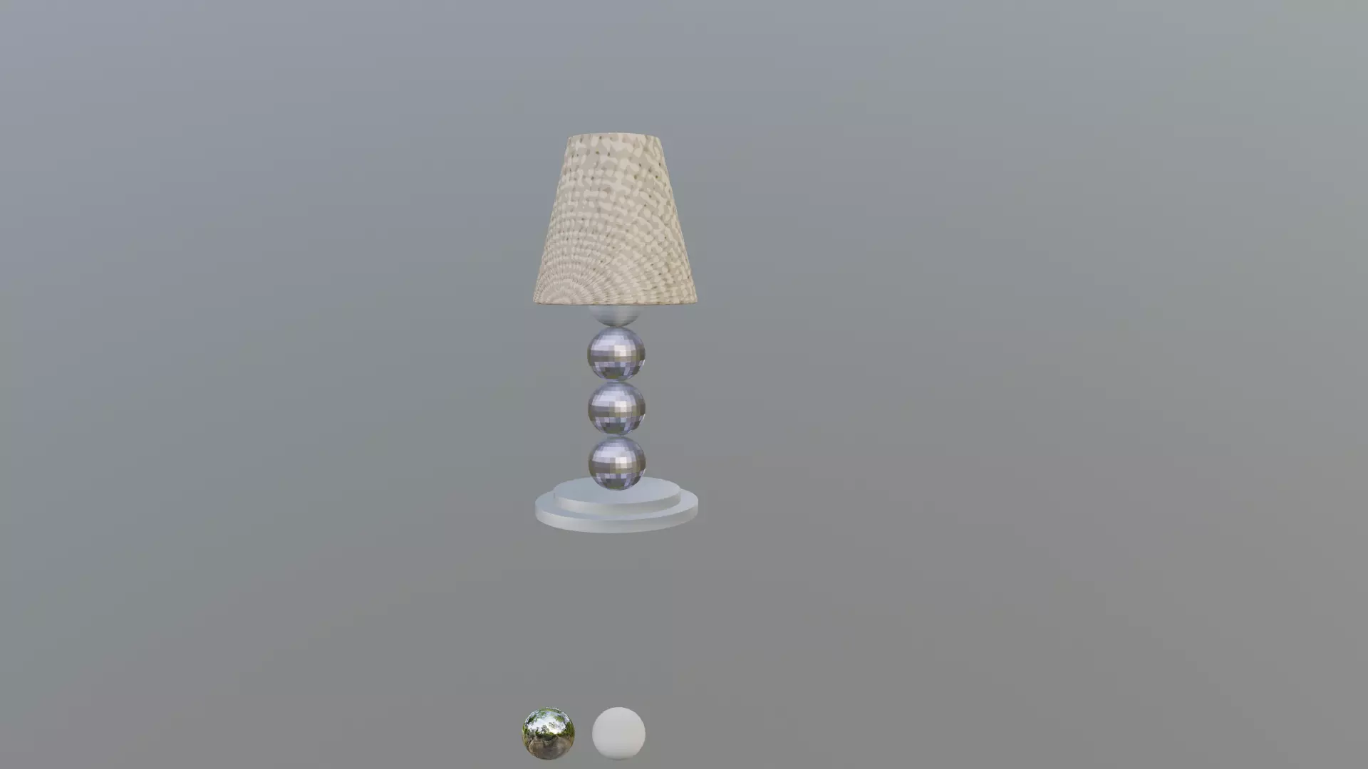 Modern night lamp 3D model_0