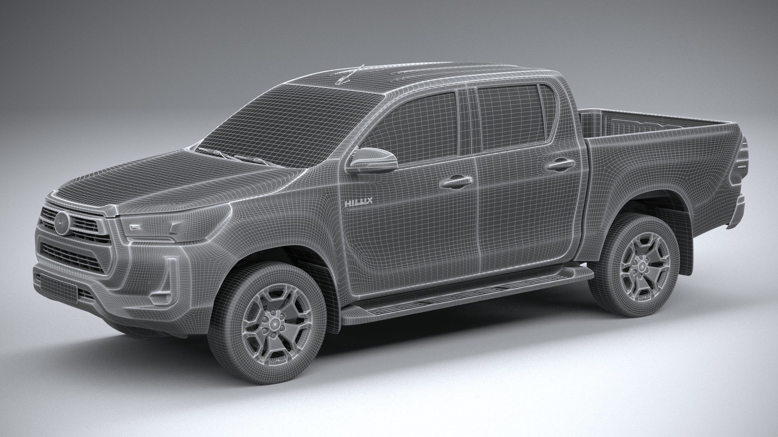 Toyota Hilux Double Cab 2021 3D model_26