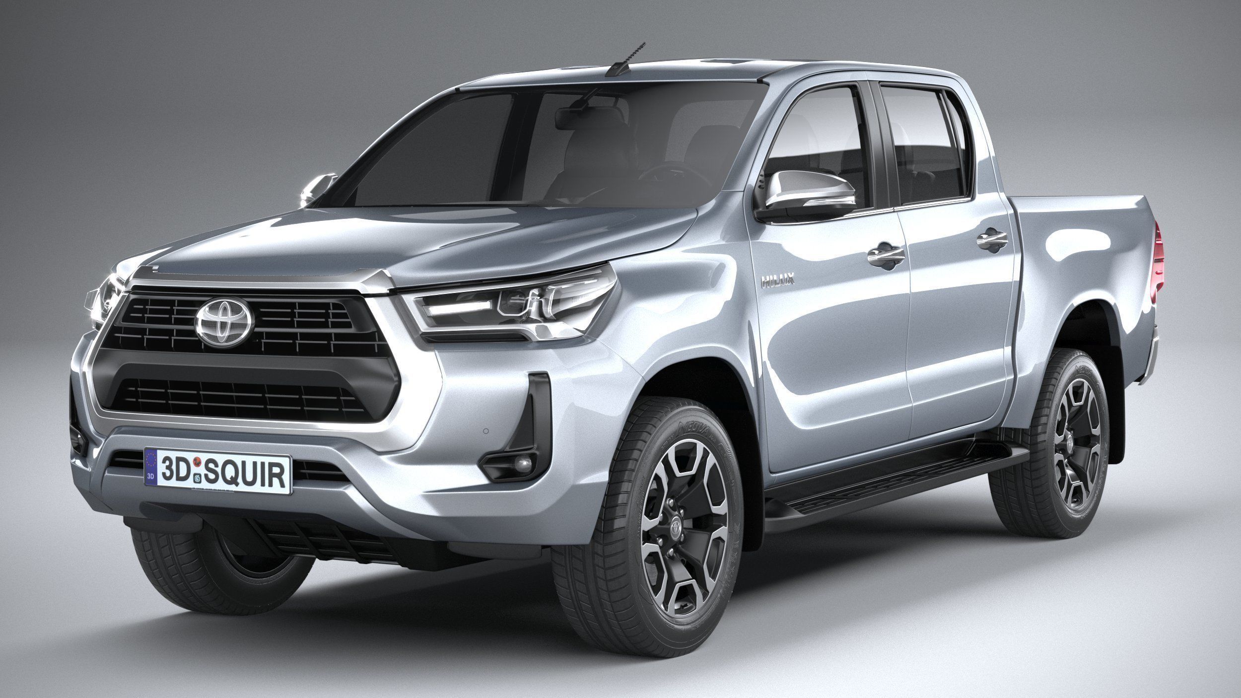 Toyota Hilux Double Cab 2021 3D model_2