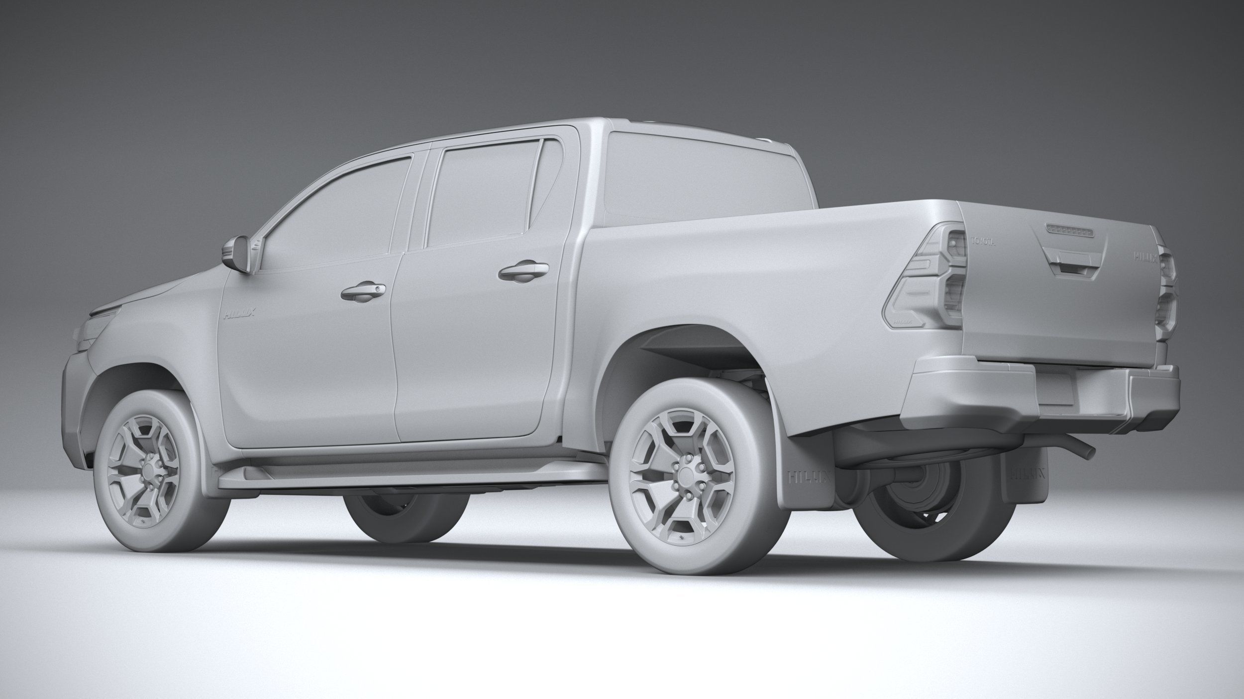 Toyota Hilux Double Cab 2021 3D model_21