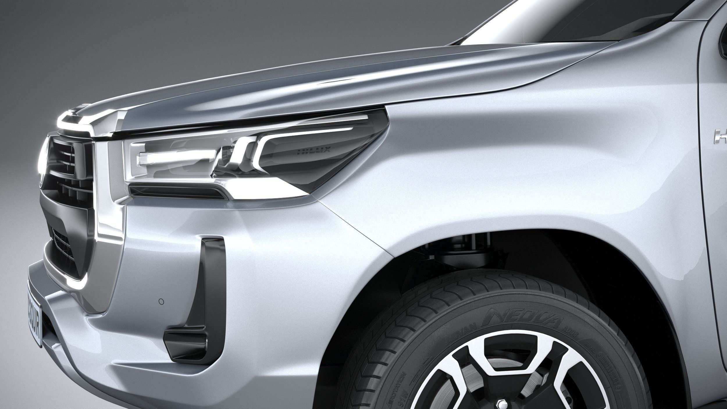 Toyota Hilux Double Cab 2021 3D model_3