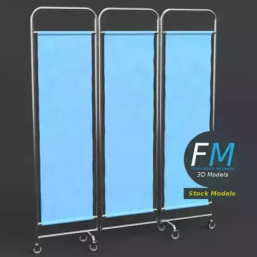 Hospital ward privacy screen