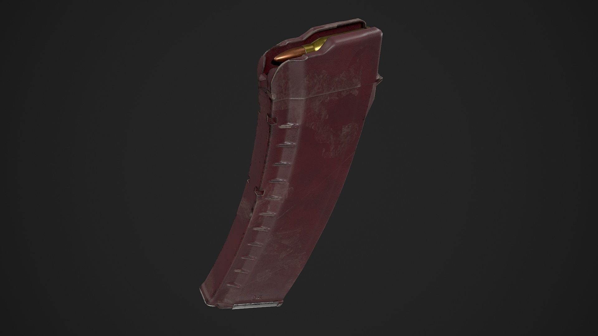 AKS-74U Low-poly 3D model_13