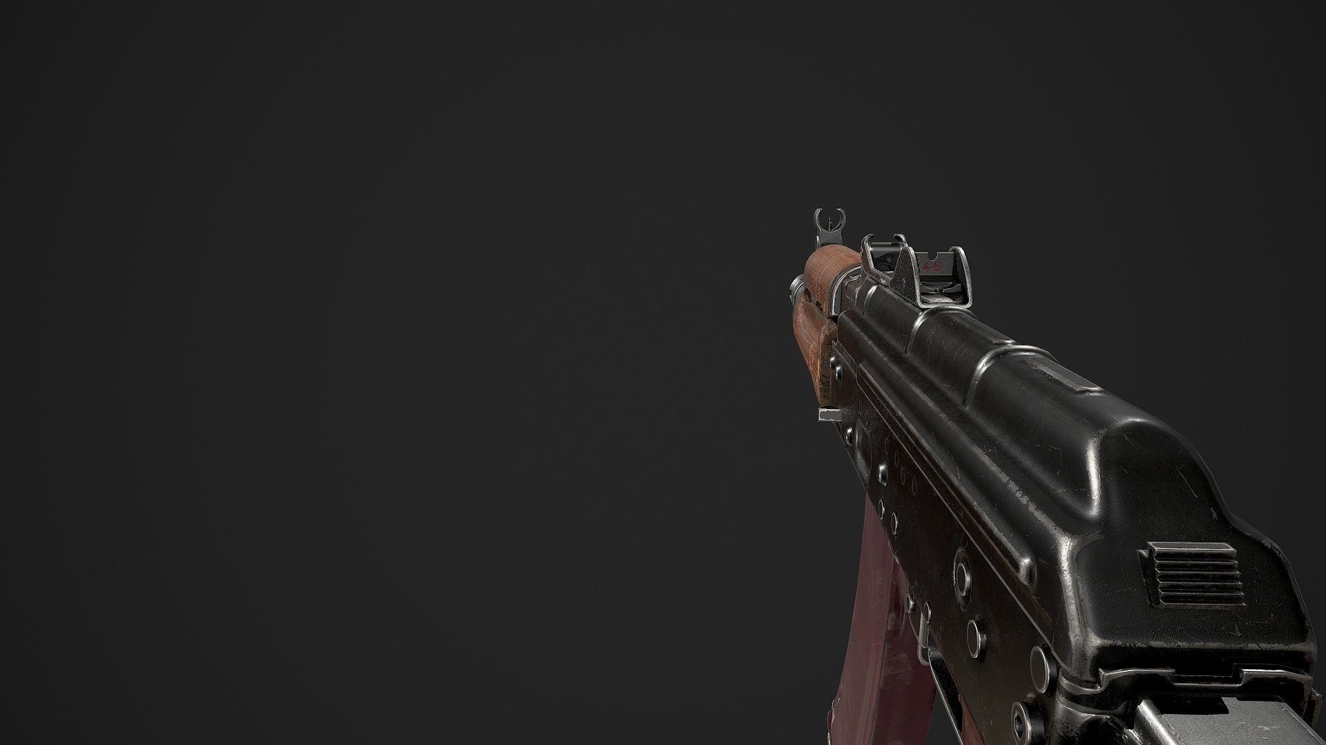 AKS-74U Low-poly 3D model_4