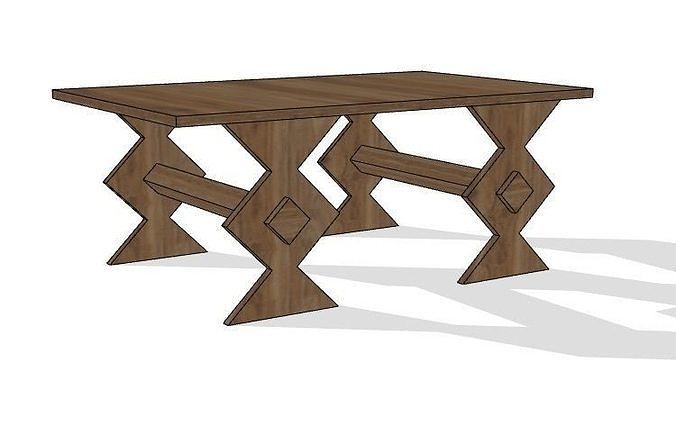 Paul Ferrante Dunbar Coffee Table 3D model