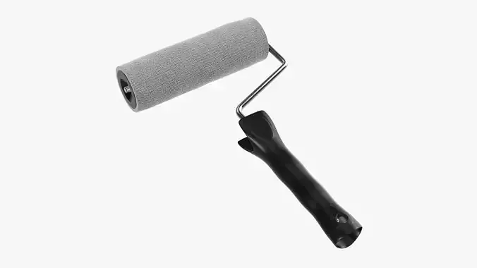 Paint roller 01 3D model