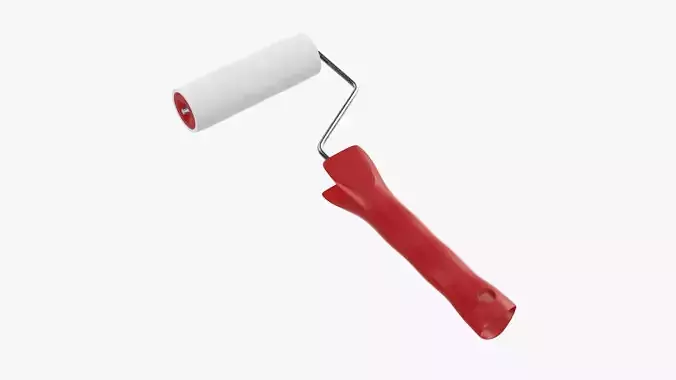 Paint roller 02 3D model