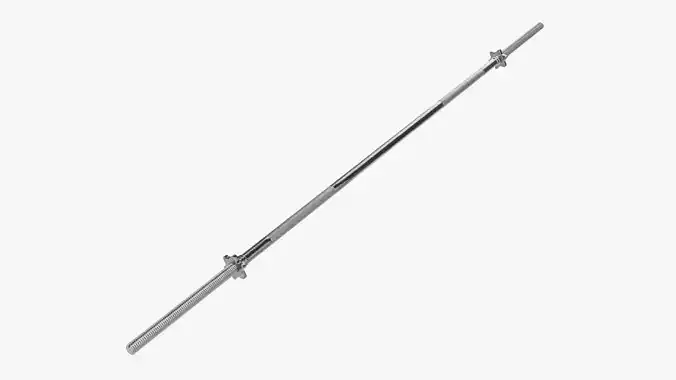 Weight bar straight 3D model