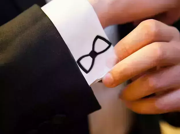 Bow Cufflinks 3D print model