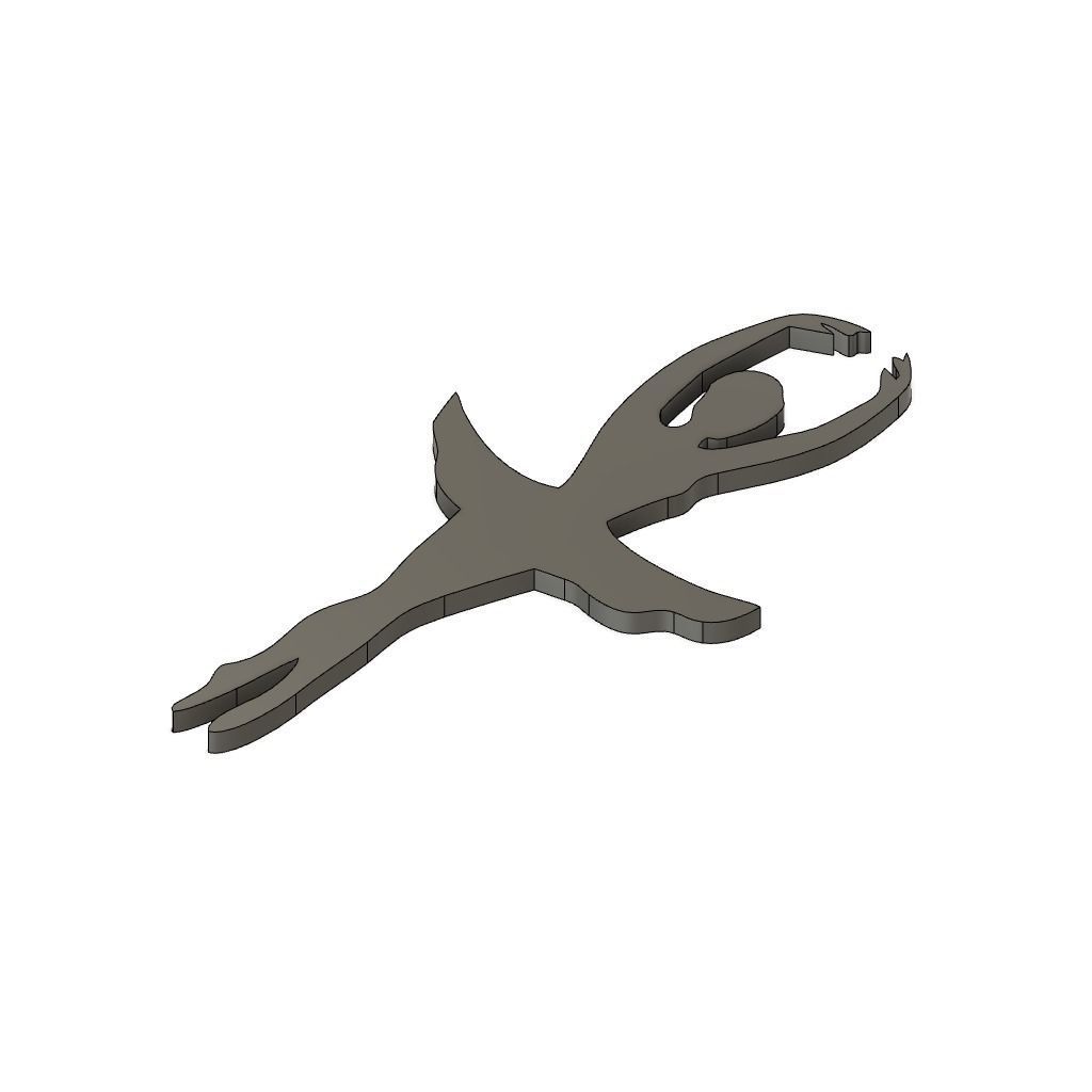 Ballet Girl 2D Art 3D print model_2