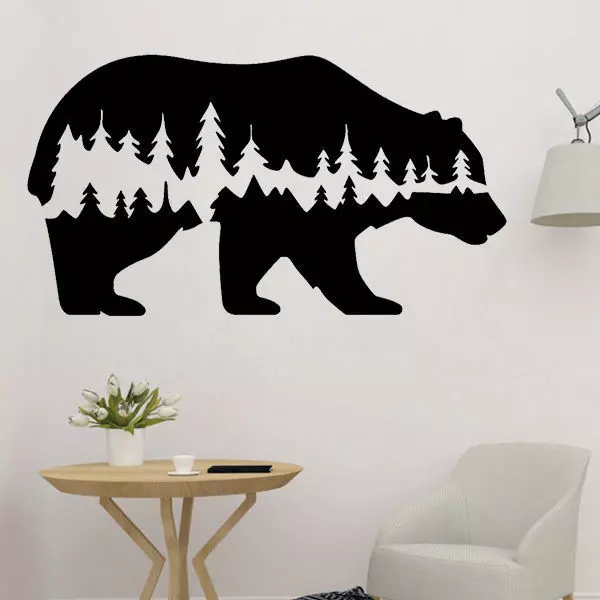 Tree In Bear 2D Wall Art 3D print model