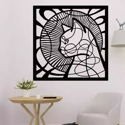 Cat 2D Wall Art Decoration