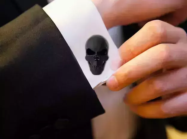 Skull Cufflinks 3D print model