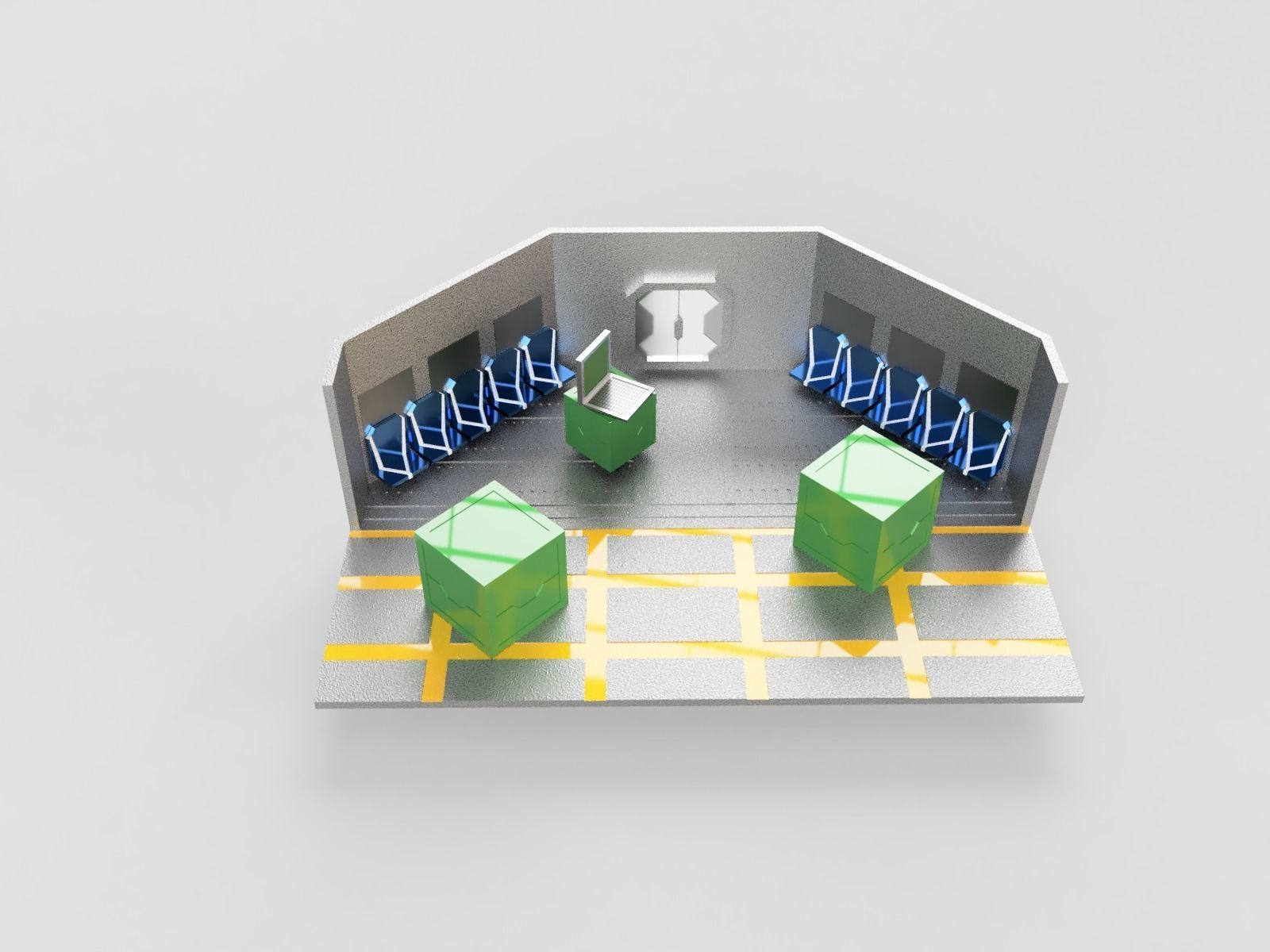 Among Us Starting Room Diorama 3D print model_1