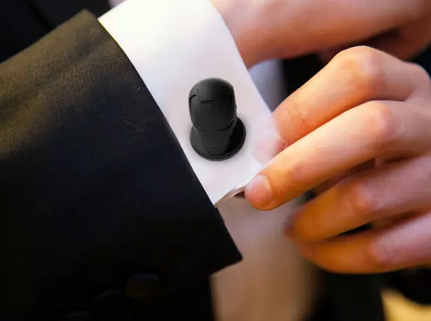 Ironman Cufflinks 3D print model_0