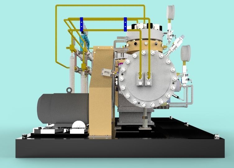 Diaphragm compressor 3D model_4