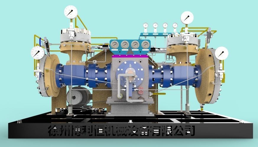 Diaphragm compressor 3D model_1