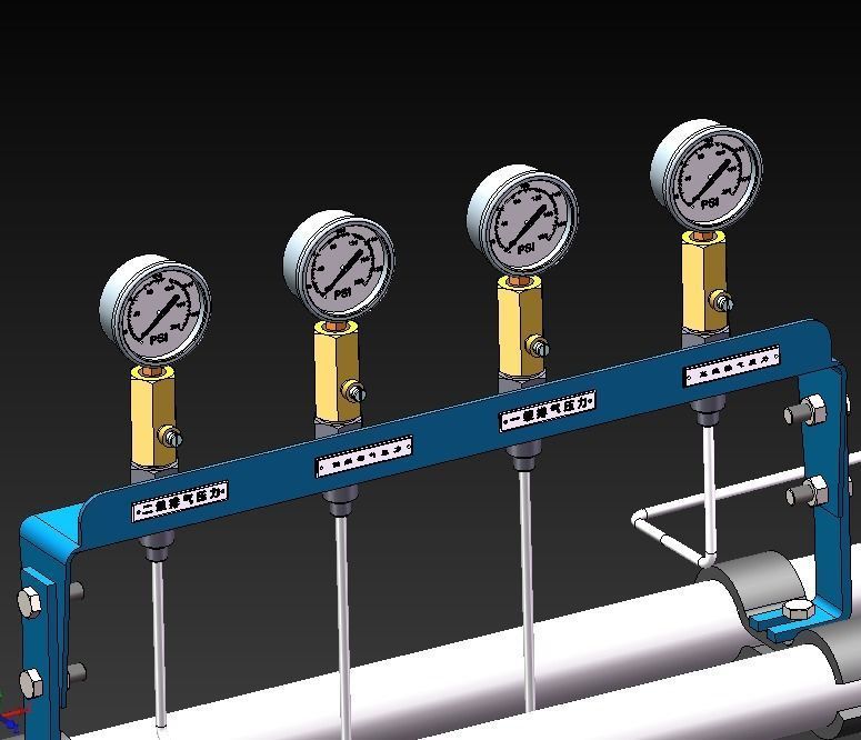 Diaphragm compressor 3D model_14