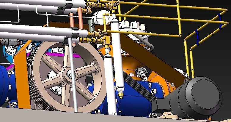 Diaphragm compressor 3D model_17