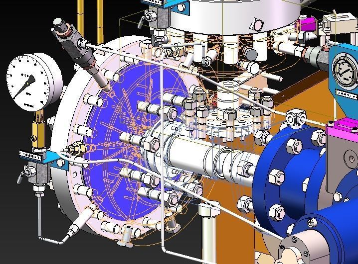 Diaphragm compressor 3D model_13