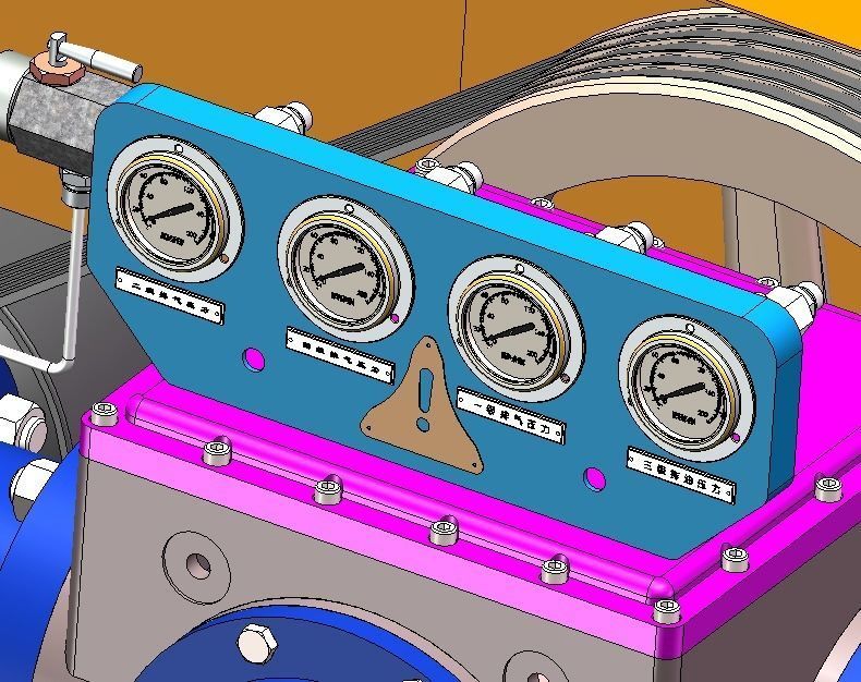 Diaphragm compressor 3D model_6