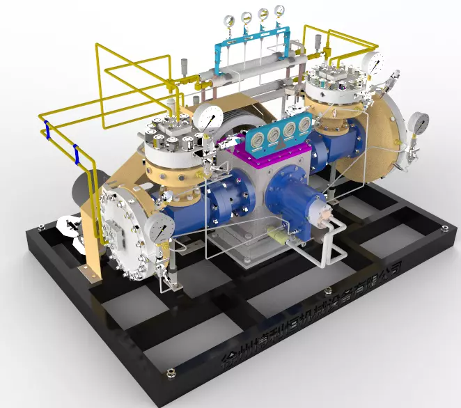 Diaphragm compressor 3D model_0