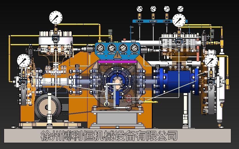 Diaphragm compressor 3D model_19