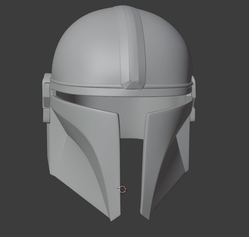Mandalorian Helmet 3D model_2