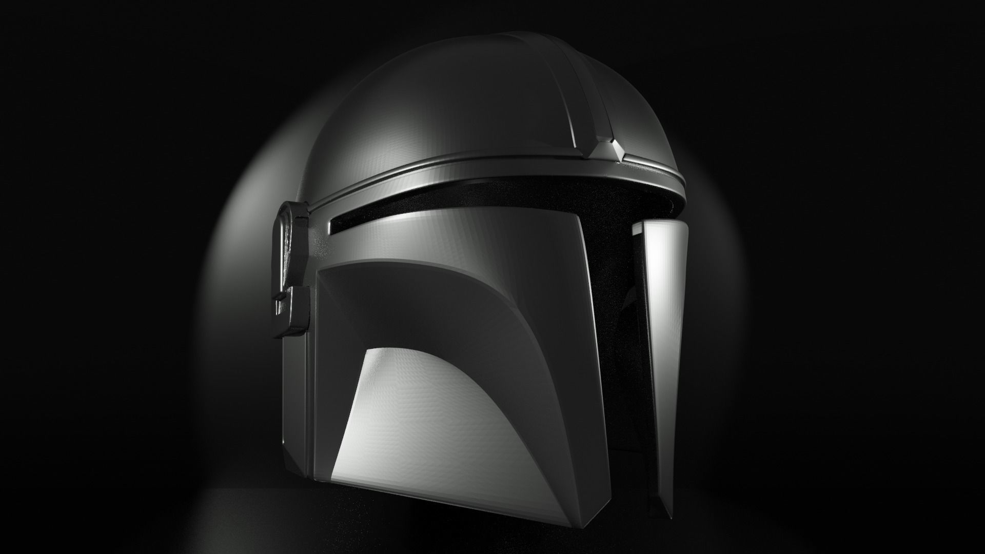 Mandalorian Helmet 3D model_1