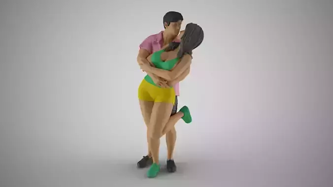 Cute Couple 3D print model