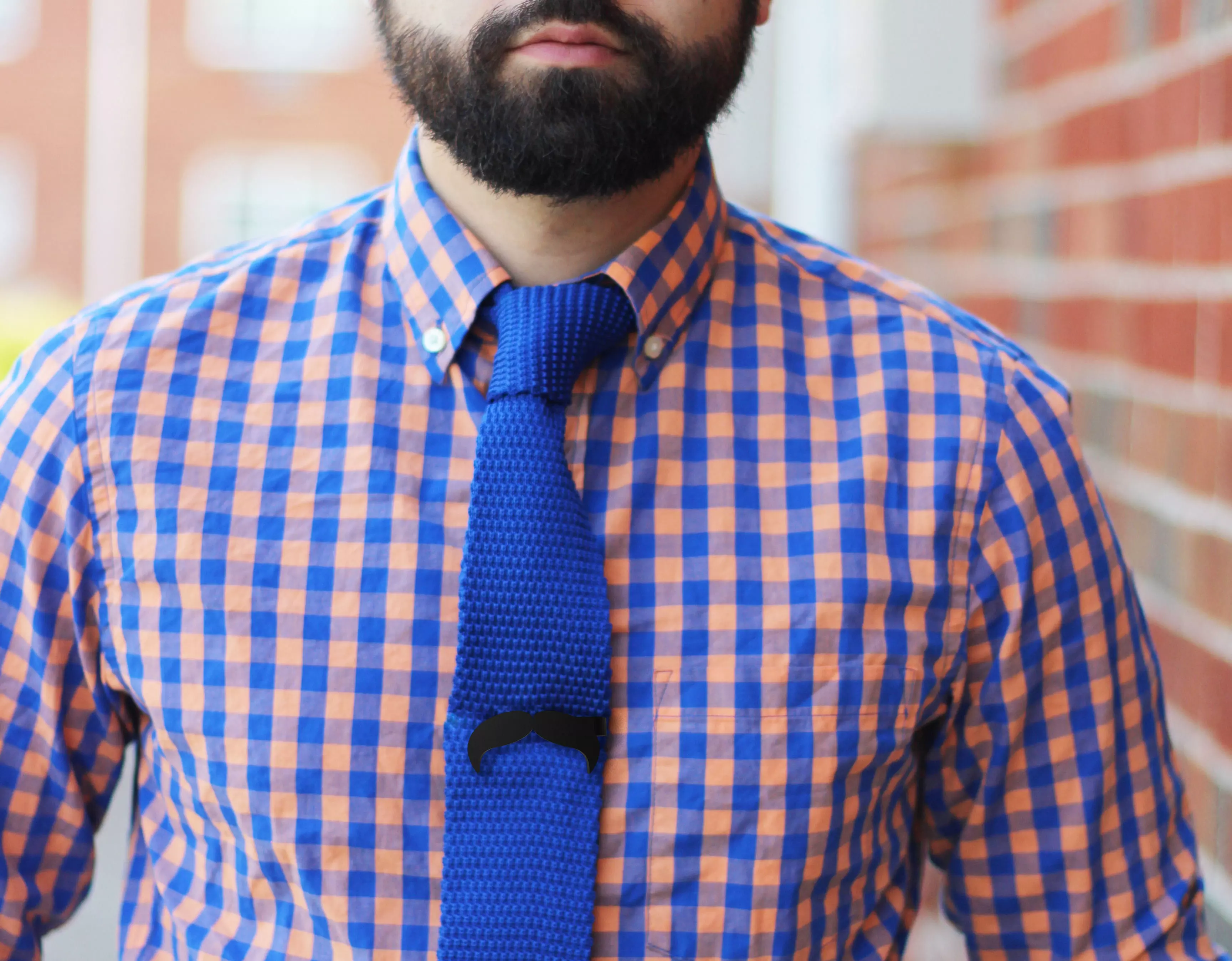 Mustache Clip 3D print model_0