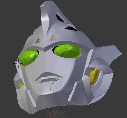 Ultraman Legend 3D printable cosplay helmet 3D print model_4