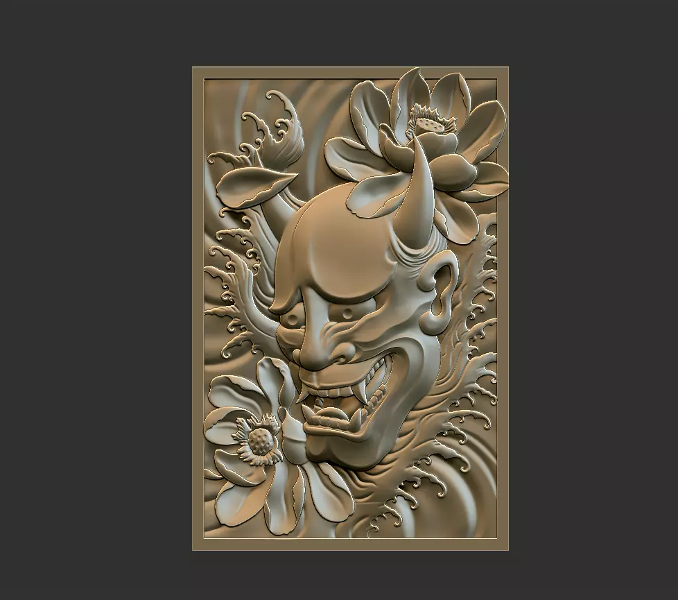 Oni Pendant 3D print model