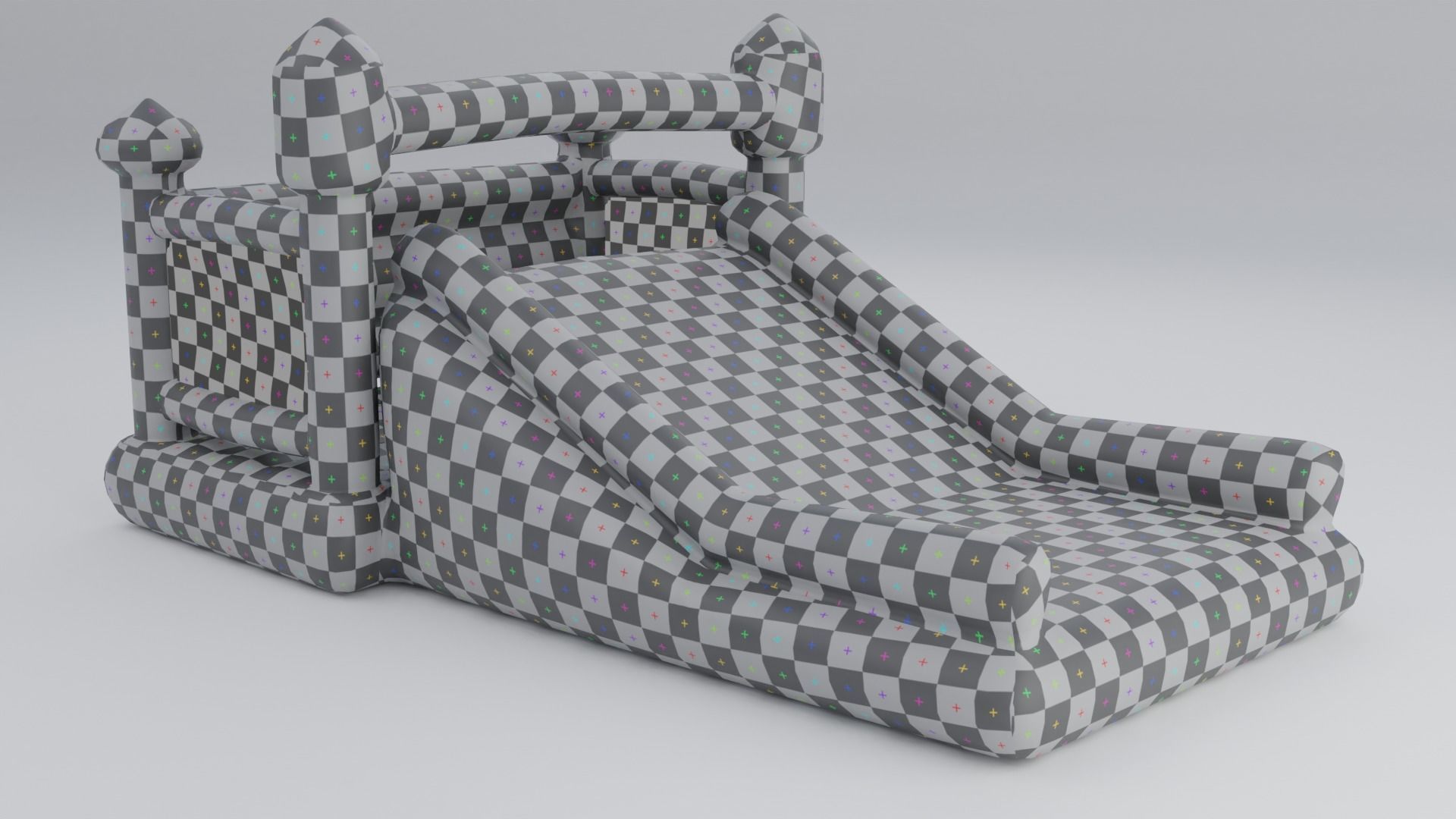 Inflatable castle shape 3D model_19